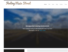 Tablet Screenshot of findingmainstreet.com